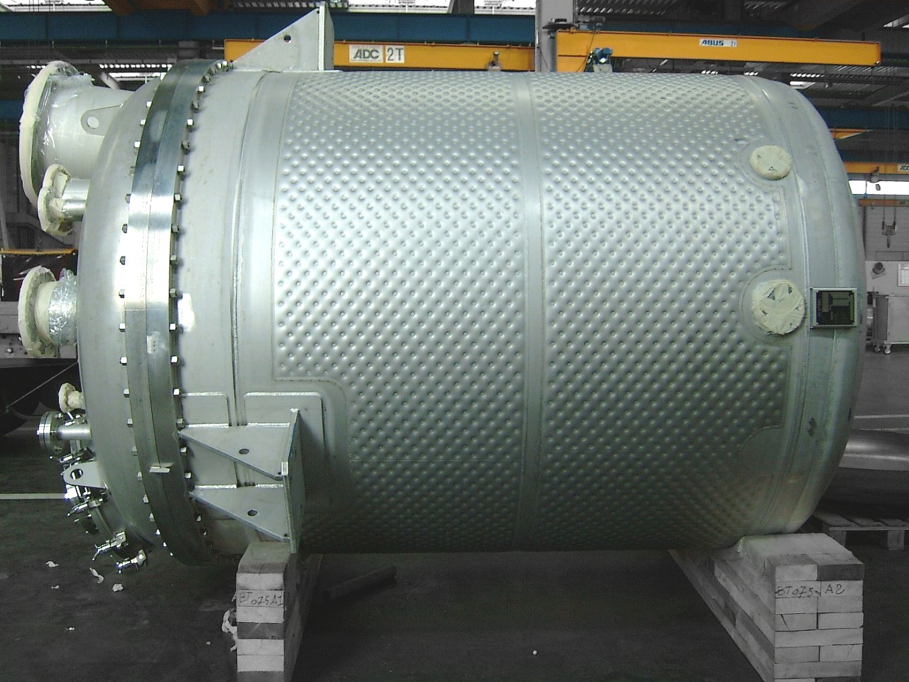 Dimpled jacket reactor Labbe Process equipment